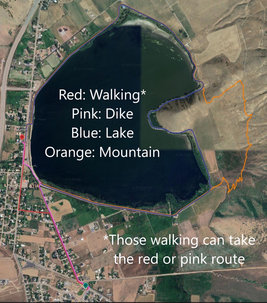 Bike race course map